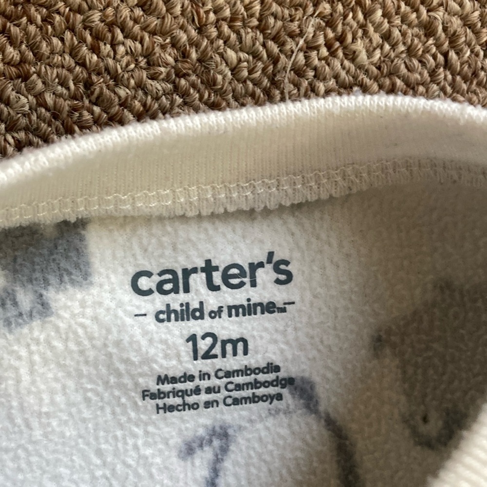 Burt's Bees/Carter's fleece sleepers - Picture 3 of 16